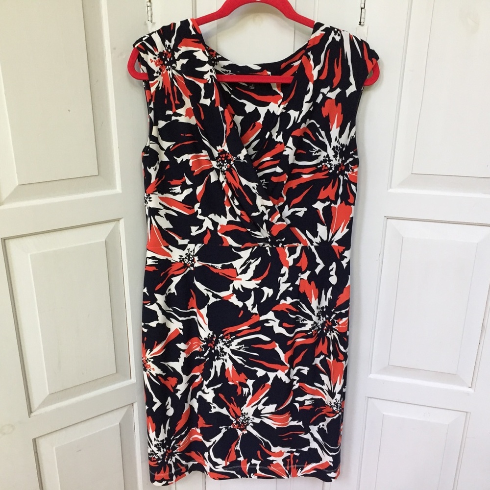 Jones New York Red, White & Blue Dress